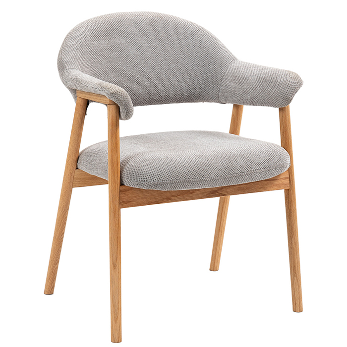 Комплект стульев Tavu серый с деревянными ножками (2 шт) Stool Group DM4774 OTE-S-451 GREY X2