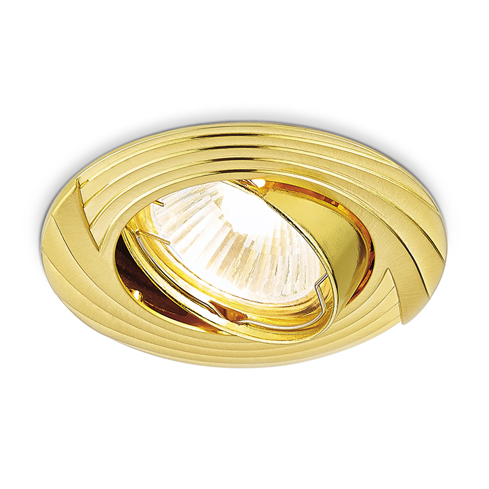 Светильник встраиваемый точечный поворотный Ambrella Light 722 GD