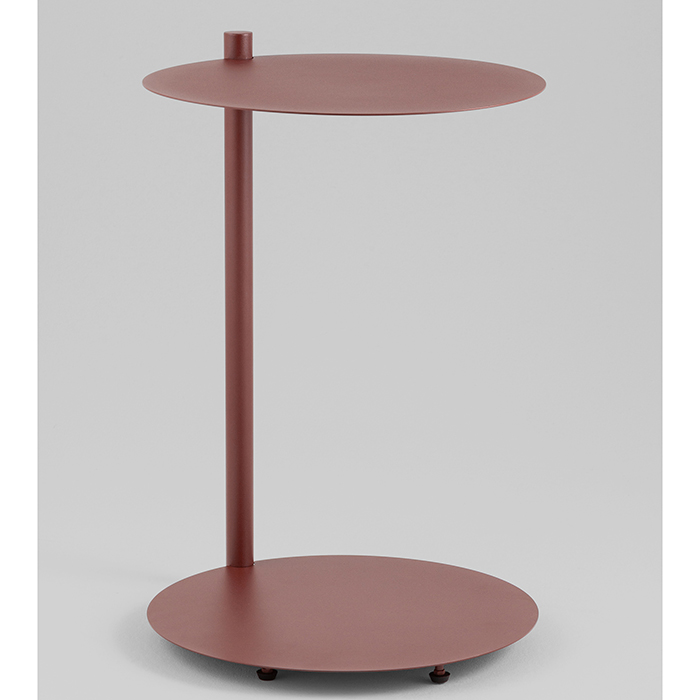 Журнальный столик Siara металл бордовый Stool Group MT-214 DB-032