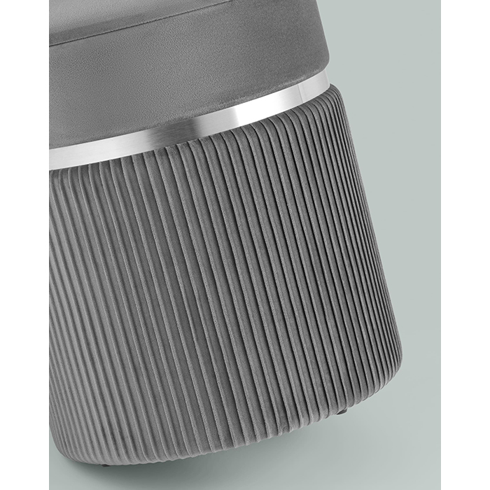 Пуф Миранда с ящиком велюр серый Stool Group 19B352VA-8167-54