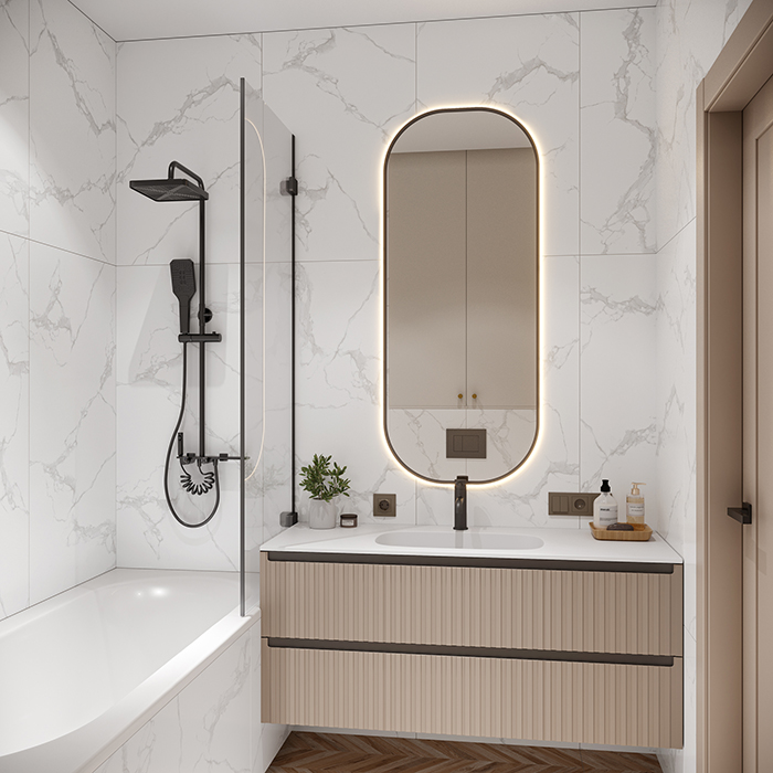 Керамогранит Marble Attiko Statuario Glossy Carving Buono Ceramica MVL4415GC