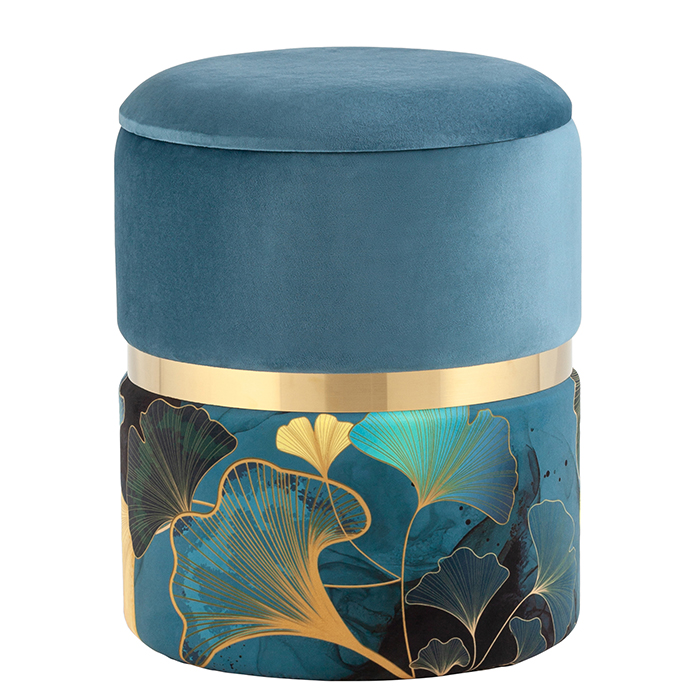 Пуф Кэрри Gingko с ящиком велюр Stool Group 19A060VAF-8167-66/fl