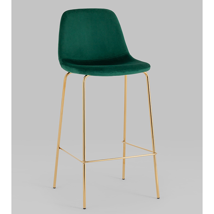 Стул барный Валенсия велюр зелёный Stool Group OS-001B HLR-56 gl