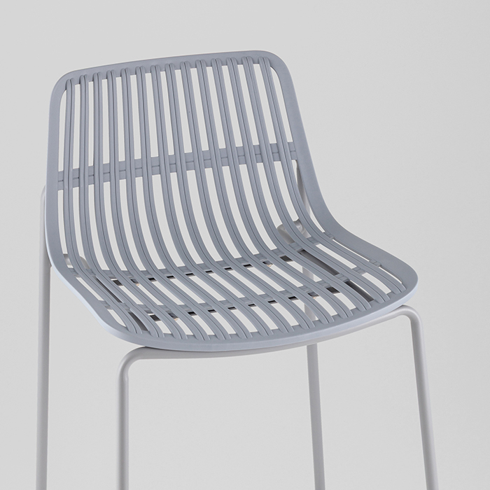Стул барный Louran с подушкой серый Stool Group D-012H-75 grey