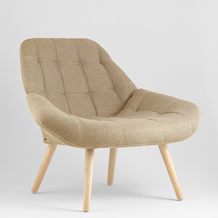 Кресло Олби Квадро бежевый Stool Group QH-8927K 875-3 beige