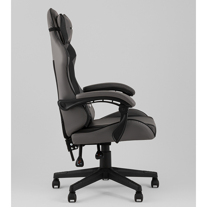 Кресло игровое TopChairs Commander серо-чёрный Stool Group GF-8082 grey+black