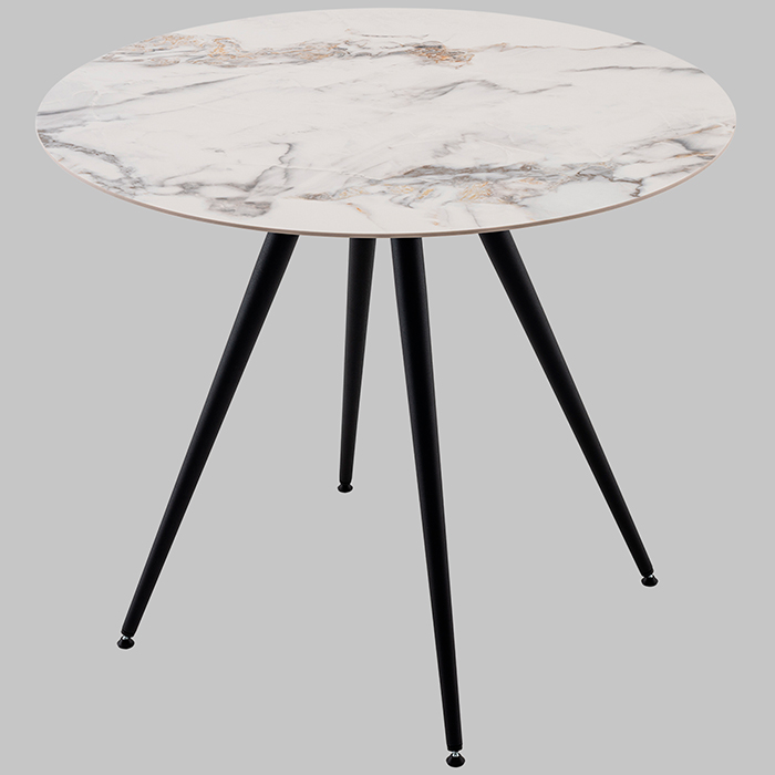 Стол Ники круглый керамика Ice Jade D90 Stool Group vd-niki-ij-900