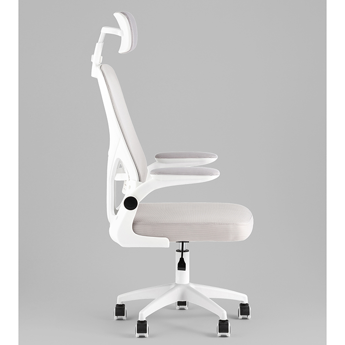 Кресло офисное TopChairs Core серый Stool Group OUE-2504-HR w.pl grey mesh