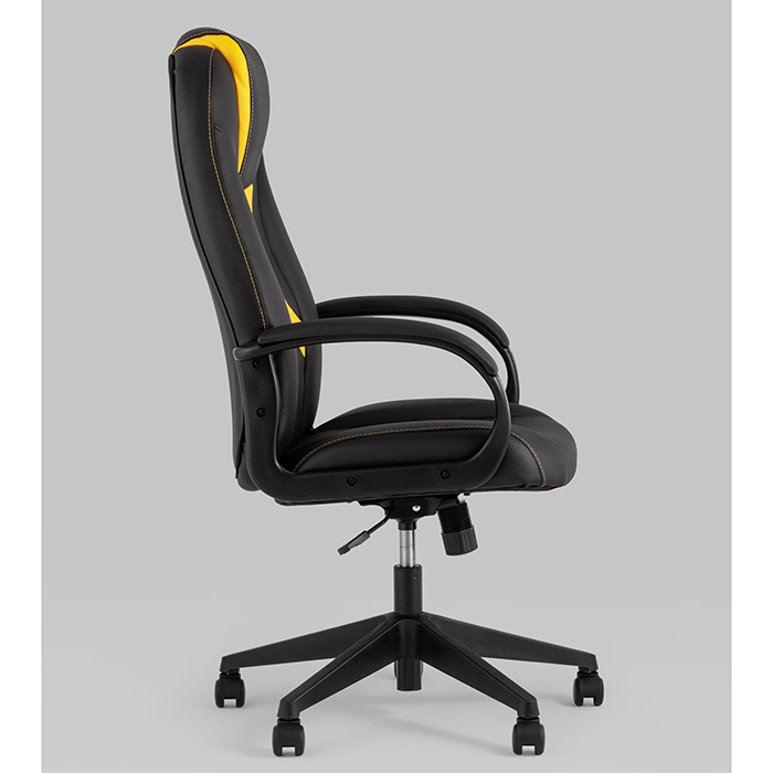 Кресло игровое TopChairs ST-Cyber 8 чёрный/жёлтый Stool Group ST-CYBER 8 YELLOW