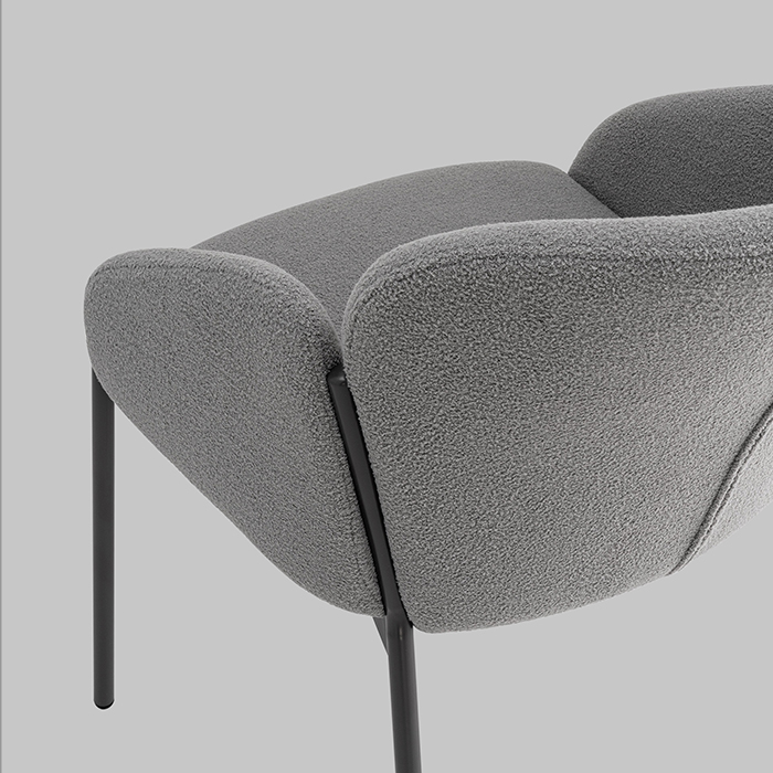 Стул Melia серый Stool Group DC-3090 KD 3018-15 grey legs