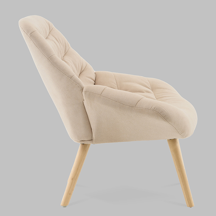 Кресло Олби Страйпс бежевый Stool Group QH-2805K 263-2 dark beige