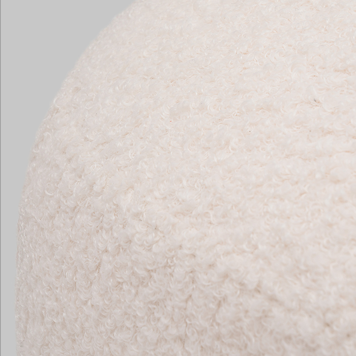 Пуф Стоун букле Fluffy молочный Stool Group vd-pf-stone-fl-milk