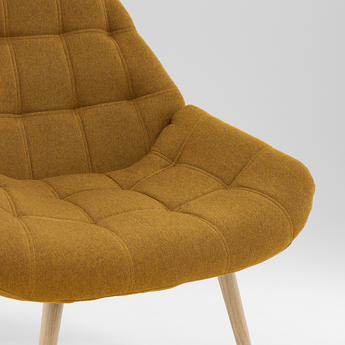 Кресло Олби Квадро горчичный Stool Group QH-8927K 875-7 brown