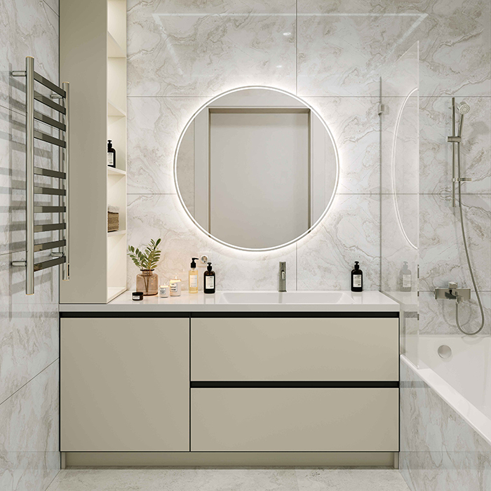 Керамогранит Marble Aquarelle Ivory Glossy Buono Ceramica MVL4412P