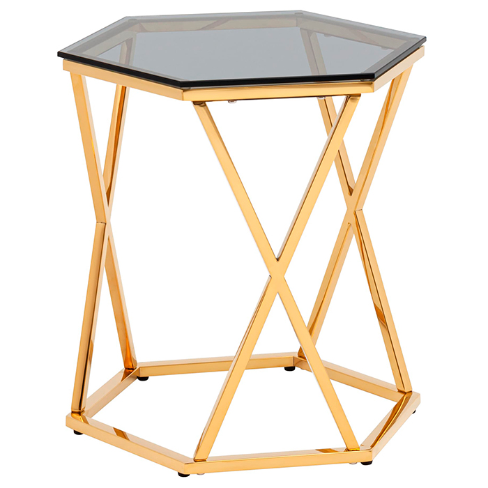 Журнальный столик Круз 48х42 стекло Stool Group EET-187-TG