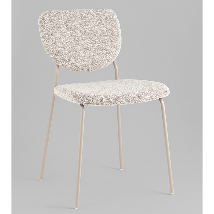 Стул Gigi серо-бежевый букле Stool Group DRC-9155-B URL426-2 Creamy