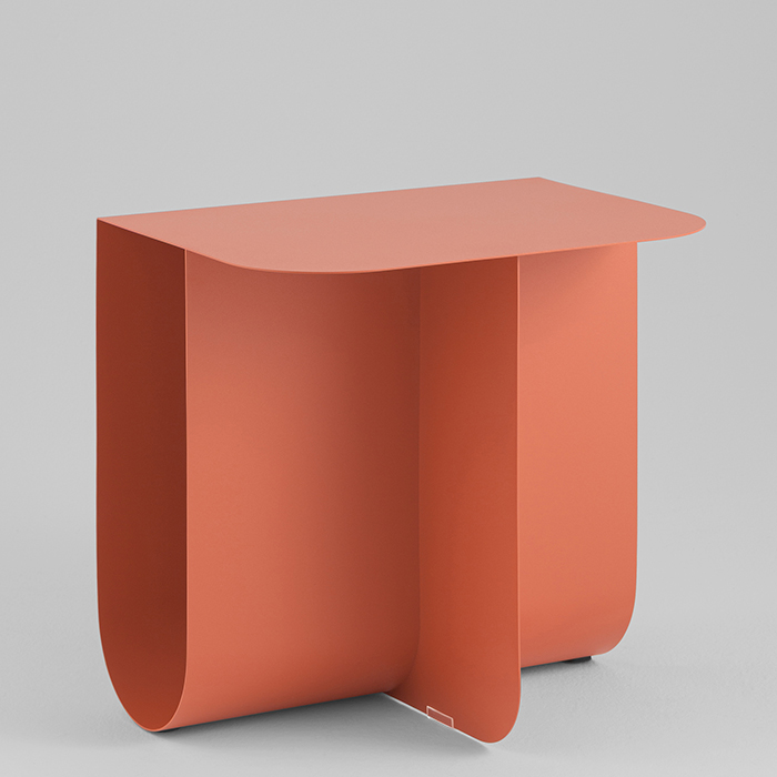 Журнальный столик Laure металл красный Stool Group MT-136S DB-008