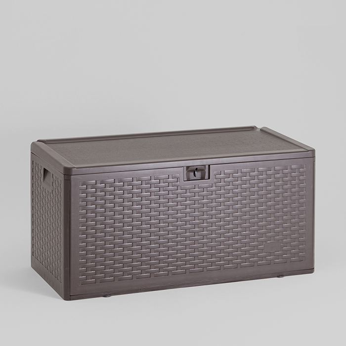 Стол-сундук пластик коричневый 110х55 276л Stool Group YX-DB73H