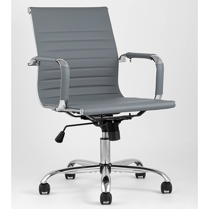 Кресло офисное TopChairs City серый Stool Group D-101 grey