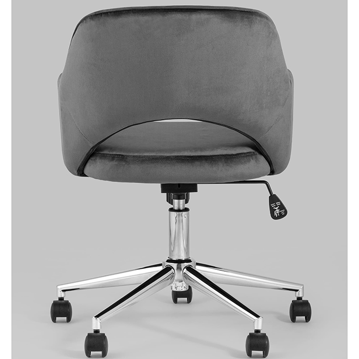 Кресло офисное Кларк велюр серый Stool Group CLARKSON GREY CHROME