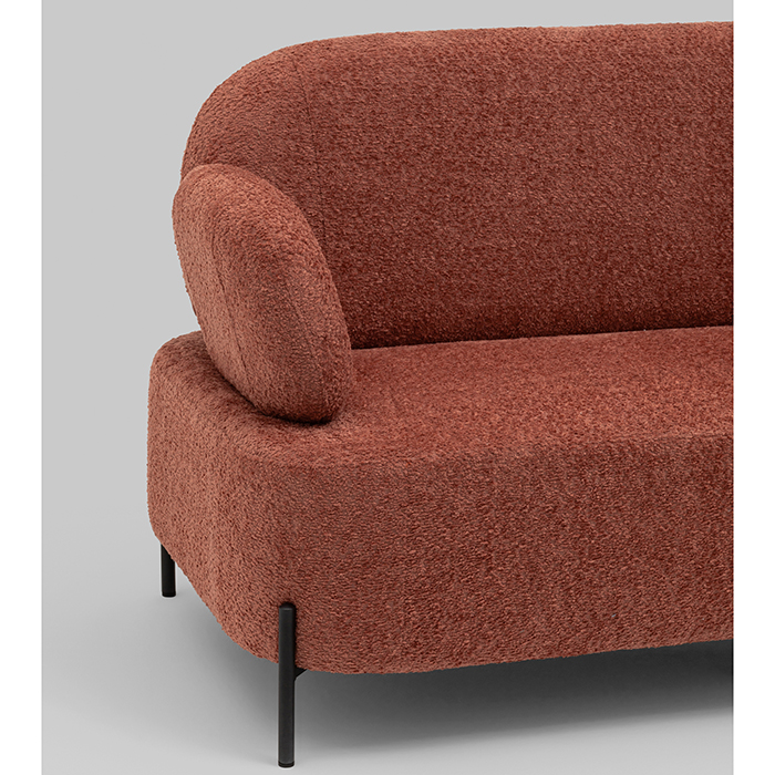 Диван Кэнди букле коралловый Stool Group vd-dv-candy-cm63