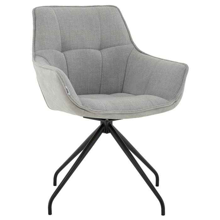 Кресло вращающееся Кимберли рогожка/замша серый Stool Group AV 344 W9D9005