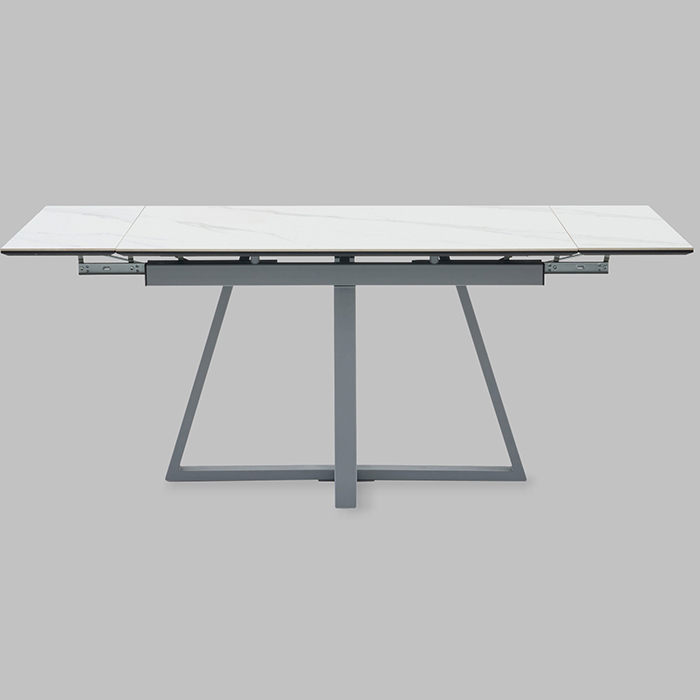 Стол Керас 120-1 D80 см керамика Snow white подстолье серый Stool Group AV 2127-1200/800-170105-7004