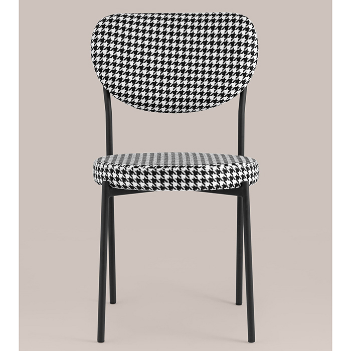 Стул Барбара чёрно-белый Stool Group BARBARA Houndstooth