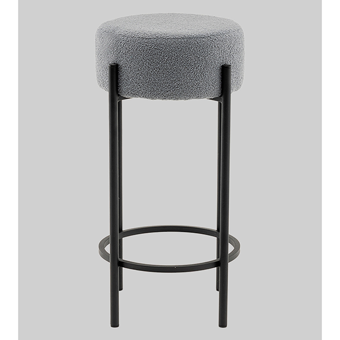 Стул барный Беккет букле светло-серый Stool Group SSP 135-86041