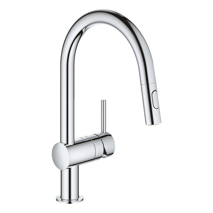 Смеситель для кухни с выдвижным изливом Minta Grohe 32321002