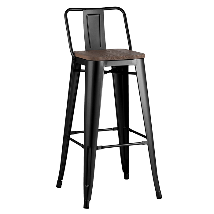 Стул барный Tolix чёрный Stool Group YD-H765E-W LG-01