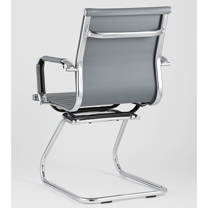 Стул офисный TopChairs Visit серый Stool Group D-101L grey