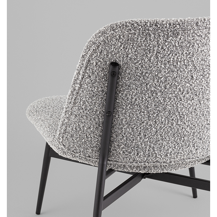 Кресло-лаунж Ease серый Stool Group DM5052 BMG2635-19 Grey