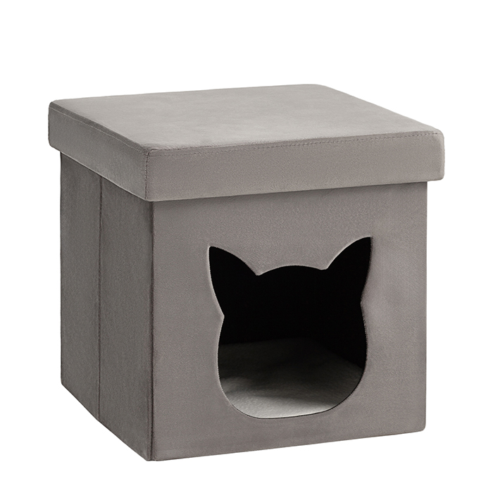 Пуф складной с ящиком Store Pet антрацитовый Stool Group HS-PT55 V17