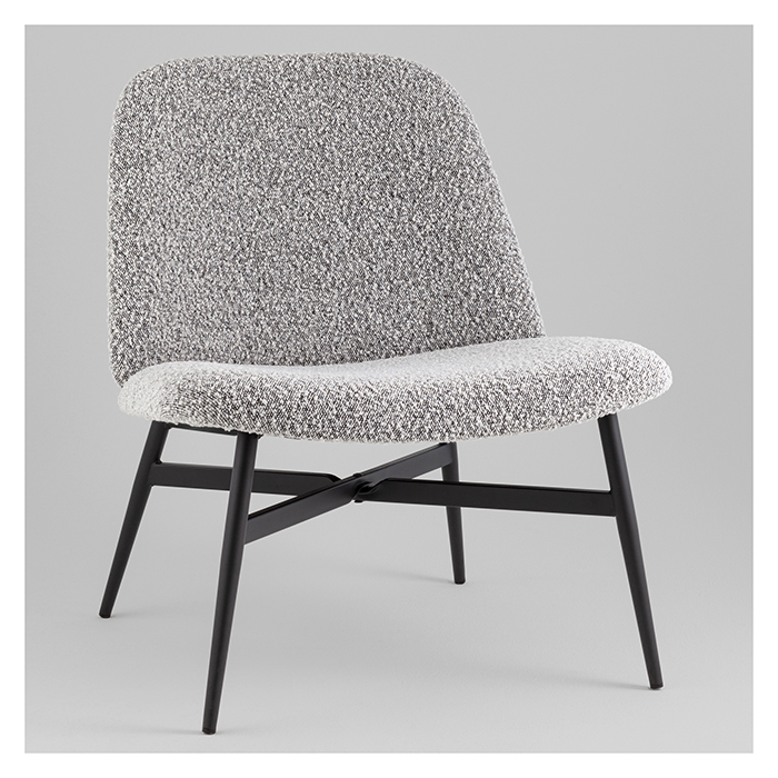 Кресло-лаунж Ease серый Stool Group DM5052 BMG2635-19 Grey