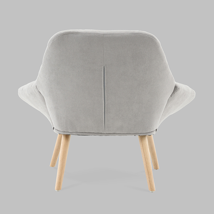 Кресло Олби Страйпс светло-серый Stool Group QH-2805K 263-6 light grey