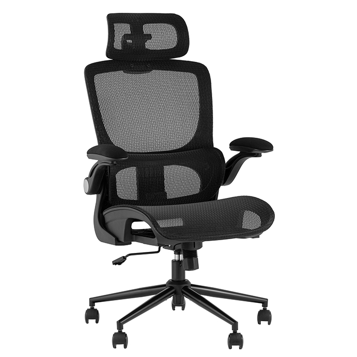 Кресло офисное TopChairs Tactus черная сетка Stool Group ZR-24FZ78b