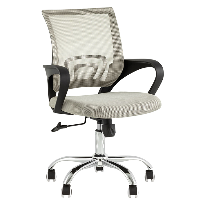 Кресло офисное TopChairs Simple New серый Stool Group WH-805 grey
