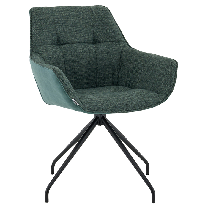 Кресло вращающееся Кимберли рогожка/замша зелёный Stool Group AV 344 W696/K15-K20PM-9005