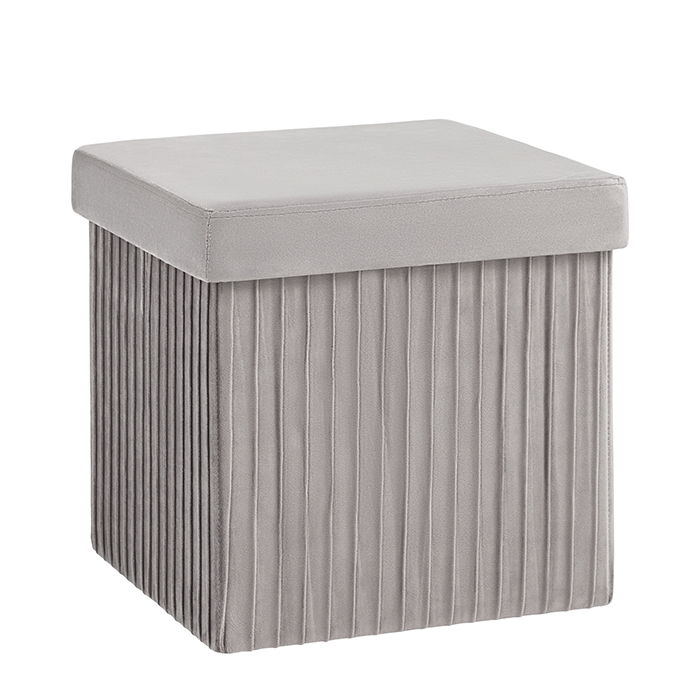 Пуф складной с ящиком Store Square серый Stool Group HS15-F12 V15