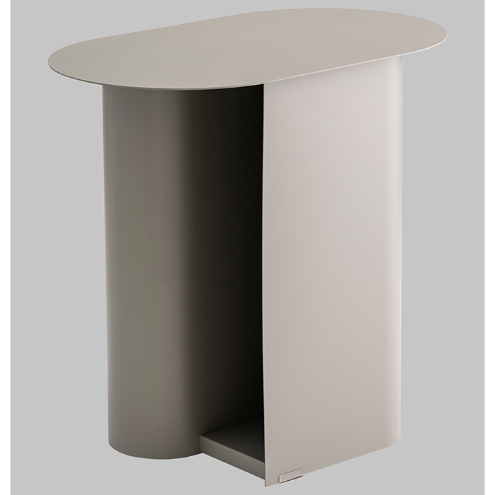 Журнальный столик Yvaine металл серый Stool Group MT-104-1 DB-006
