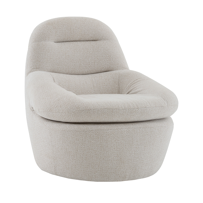 Кресло лаунж Fir светло-серый Stool Group FDC0175096 Milan-102