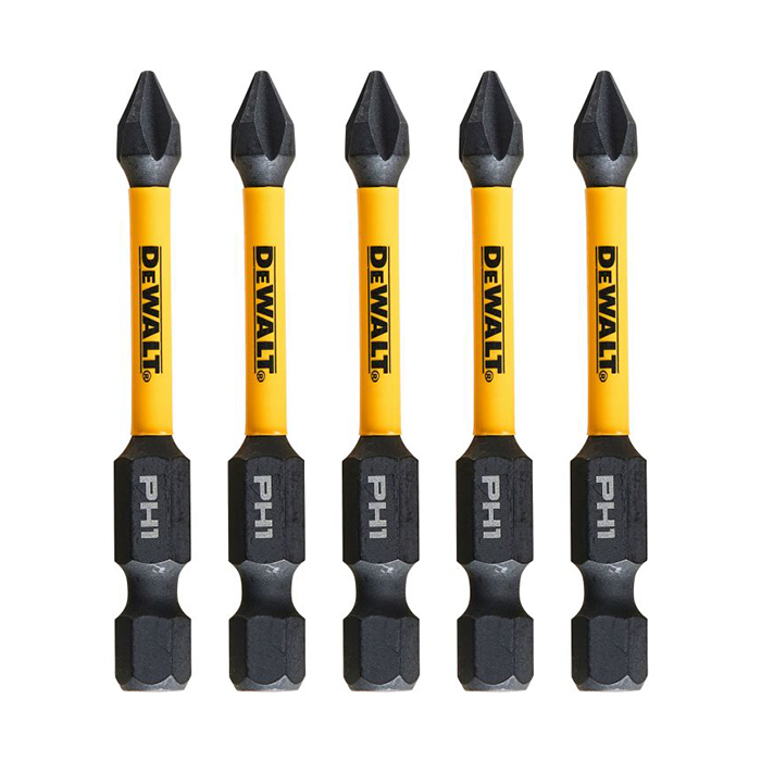Биты Ph1 57 мм (5 шт) Impact Torsion DeWalt DT7997T-QZ