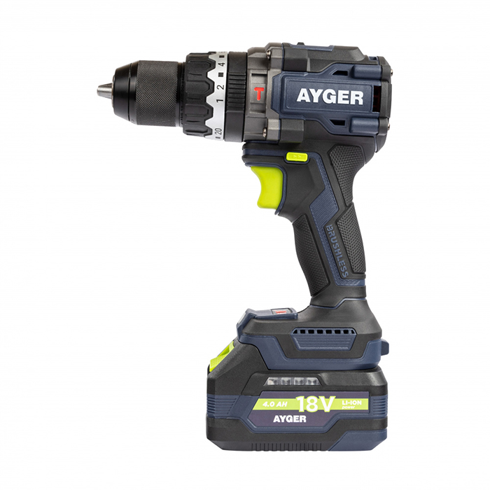 Шуруповерт ударный аккумуляторный Ayger AP20BL4-160