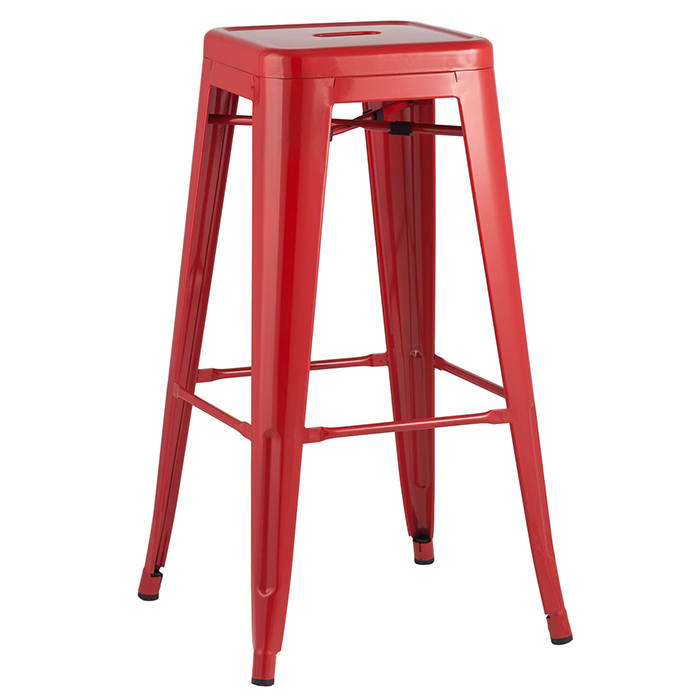 Стул барный Tolix красный Stool Group YD-H765 LG-03