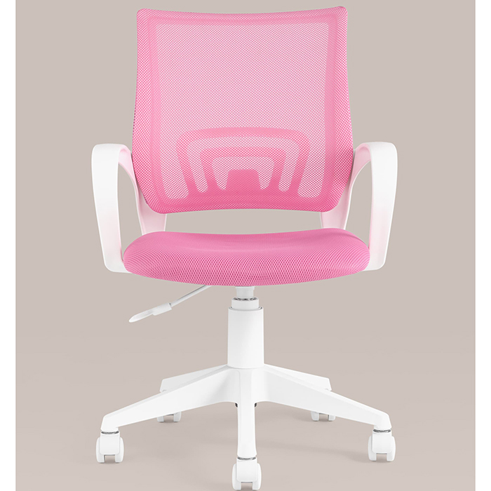 Кресло офисное TopChairs розовый сетка Stool Group ST-BASIC-W/PK/TW-13A