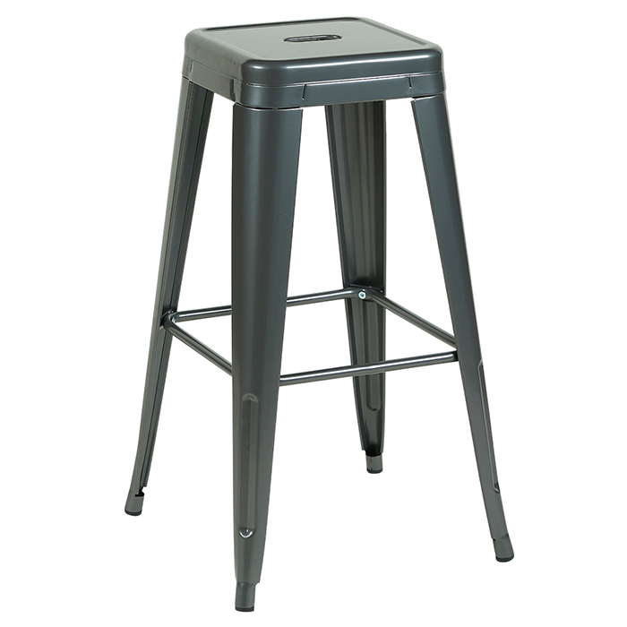 Комплект барных стульев Tolix серебристый (4 шт) Stool Group YD-H765 KD YG-15 X4