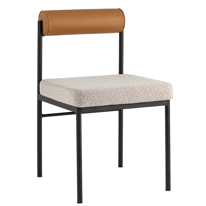 Стул Балла бежевый с экокожей коричневой Stool Group FDC7287 sDC6095-4+b270-28